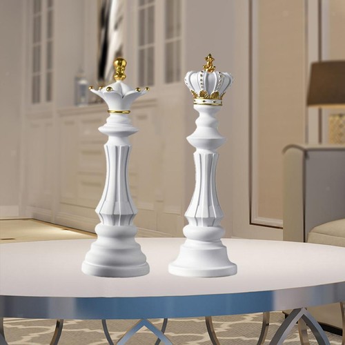 Chess pieces statue - chess,