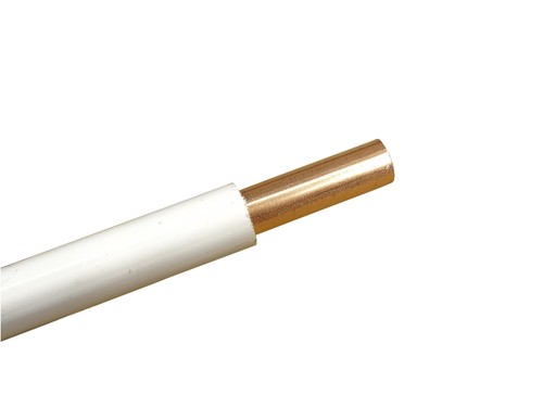 White plastic coated 10mm - white,