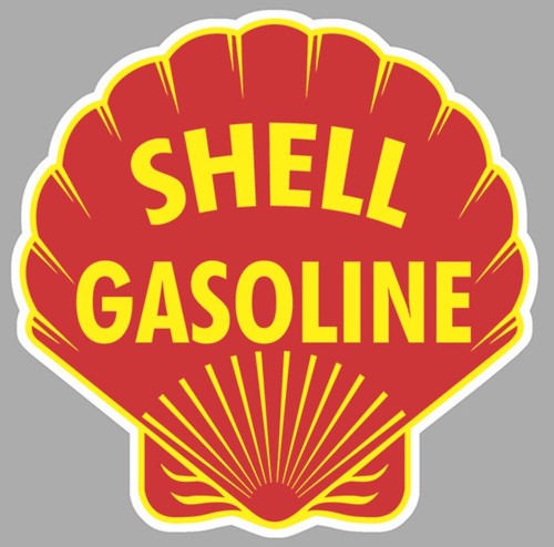 Sticker shell gasoline - sticker,