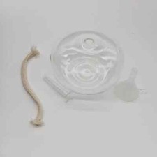 Clear Glass Oil Lamp Rustic