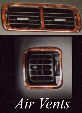 Rover mgf air vent set - mgf, walnut