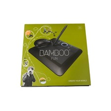 New Open Box Wacom CTE-450 Bamboo Fun Pen Tablet Mouse Small 5.8”W x 3.7”D