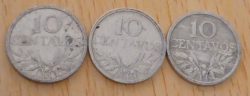 Portugal centavos coins x3 - 10,
