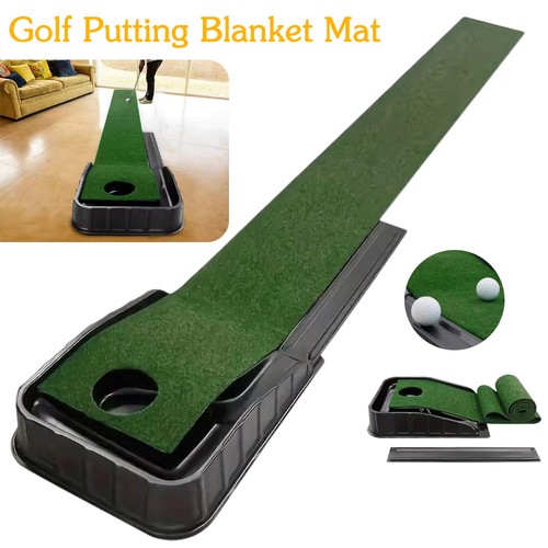 Golf putting mat with ball - golf,