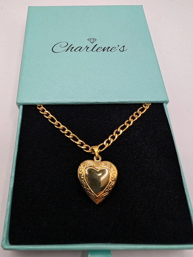 Heart shaped locket pendant - shaped,