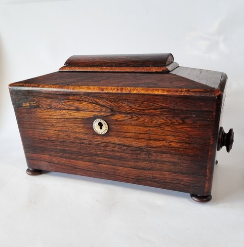 Antique regency tea - tea, caddy