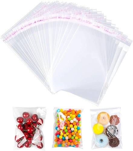 Clear cellophane cello bags - clear,