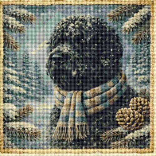 Black russian terrier puppy - black,