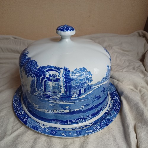 Spode blue italian cheese dome - spode,
