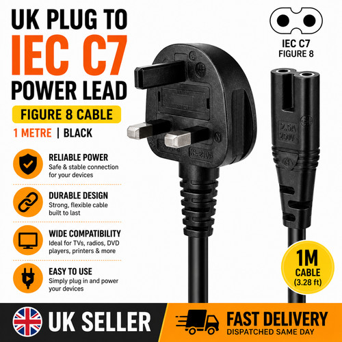 Plug iec figure 8 - uk,
