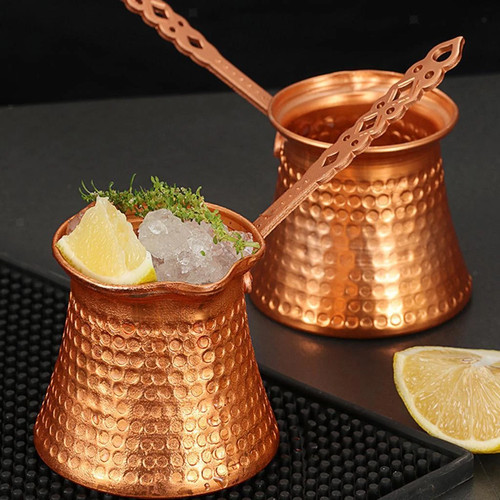 Hammered copper turkish coffee - copper,