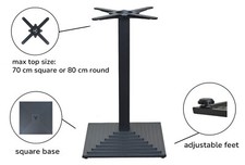 black premium cast iron table