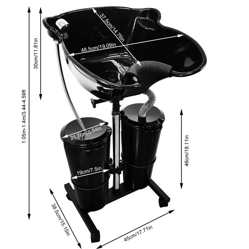 Portable salon shampoo sink - shampoo,