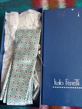 New Italo Ferrelli mens tie in original box and paper