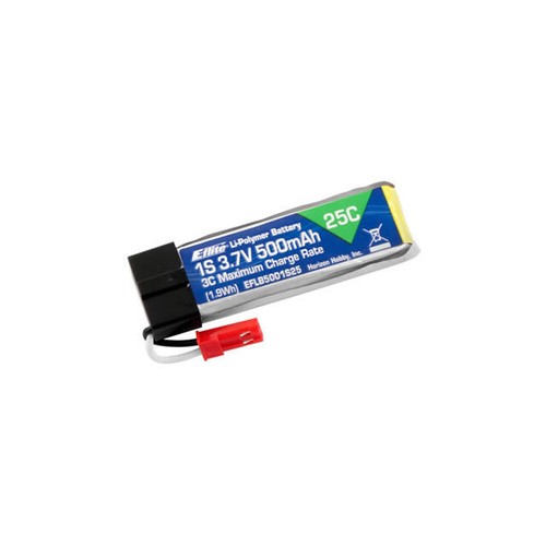 Flite 500mah 7v 25c - e-flite, 1s