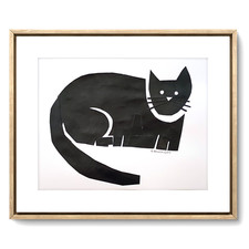 Original Portrait Black Cat