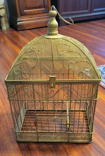 Vintage gold mesh wire - vintage,