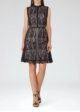 REISS Tori Lace Fit And Flare