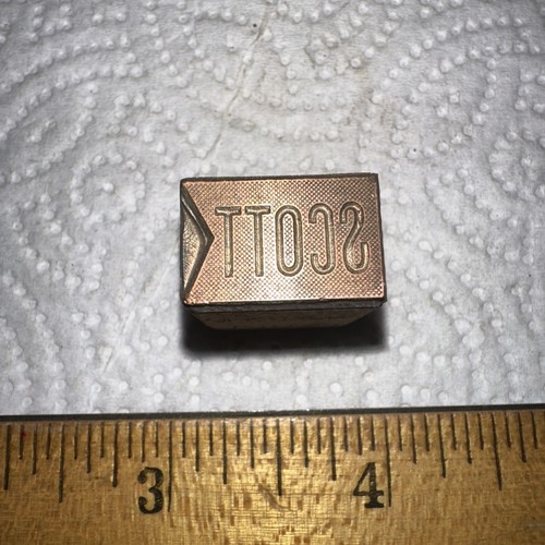 Printing block brass - printing,