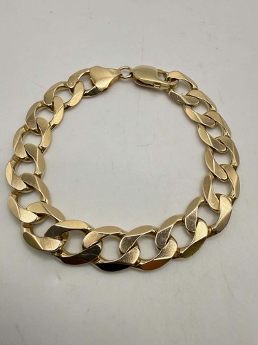 9ct chunky curb - curb, bracelet