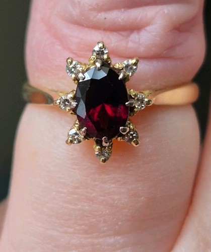 Ladies 18ct gold gem - gold, 9