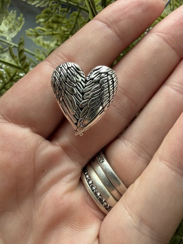 Cute angel wings brooch - wings, badge