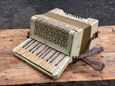 Vintage Small Pietro Pearl Accordion 24 Bass Made in Germany FOR RESTORATION