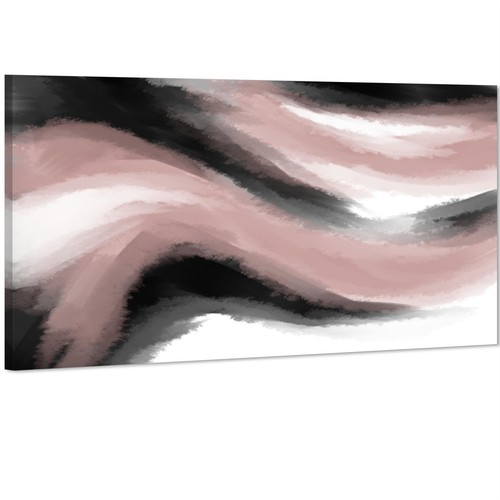 Abstract pink grey oil paint - oil,