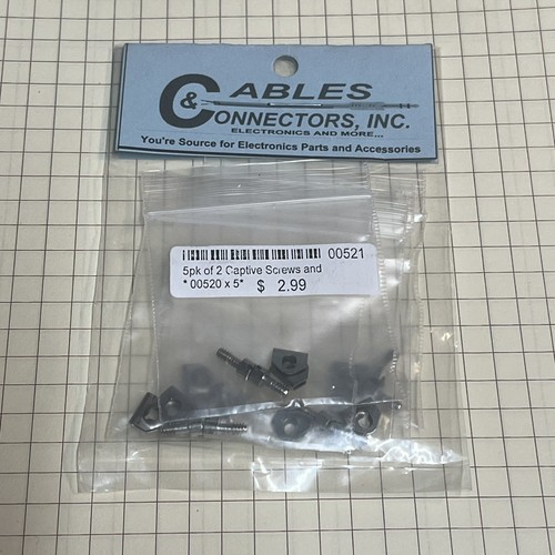 Captive screws pack 10 - captive, 5