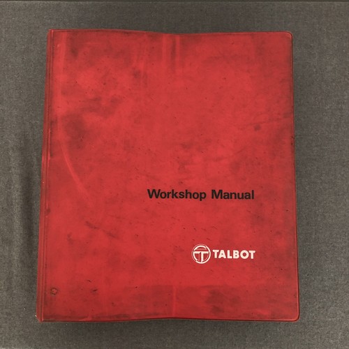 Vintage talbot tagora workshop - vintage,