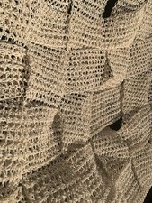 Chunky Rustic Mesh Fabric Panel Home Decor Design Plaited Design 110x95cm (plb30