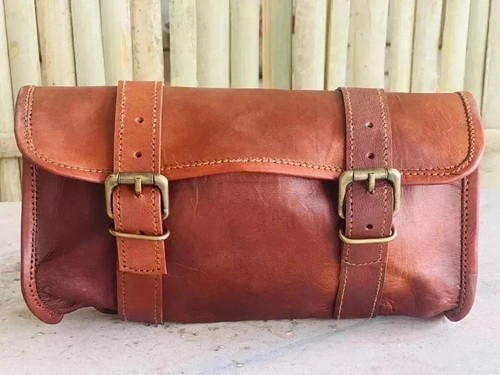 Leather motorcycle panniers - leather,
