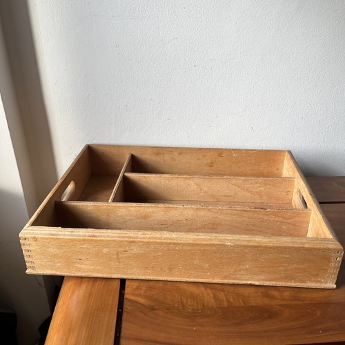 Vintage wooden drawer tidy - wooden,