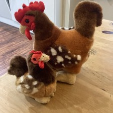Chicken Soft Toy Wilberry plush 10” Rooster Hen Cockerel and chick 6”