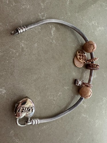 Pandora silver bracelet with - pandora,
