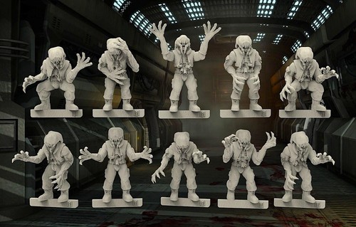 28mm head crab zombies - , x10