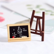 5 Pcs Easel Model Child Miniature Wooden Blackboard Scene Accessory