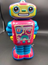 Schylling Cosmo Tin Robot With Wind Up Key 9" Mechanical Moving Collectible