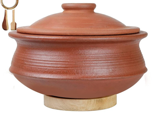 Handmade clay biryani - clay, handi