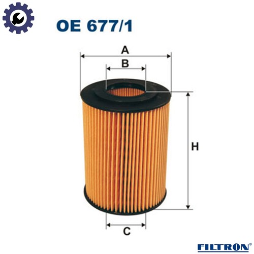 Oil filter 677 for - filter, oe
