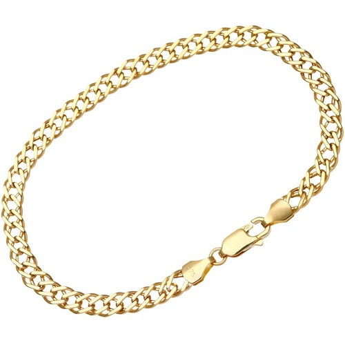 9ct yellow gold double curb - 9ct,