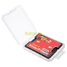 2 Port Micro SD TF to CF Card