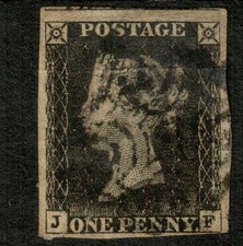1840 penny black - qv,