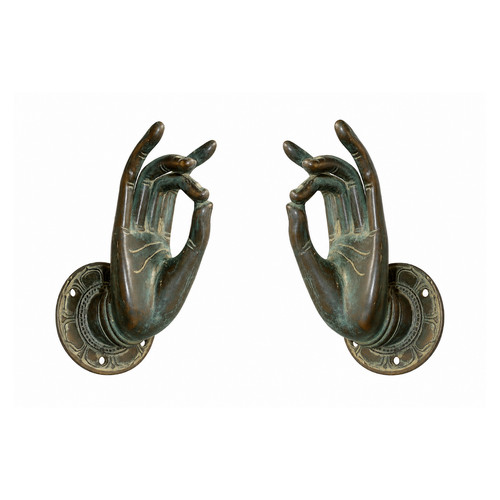Buddha hand door pull - door,