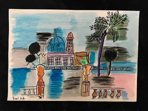 Raoul dufy painting - drawing, on