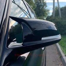 2x Gloss Black Wing Mirror Cover Cap For BMW F20 F21 F22 F30 F31 F32/F36 X1 E84