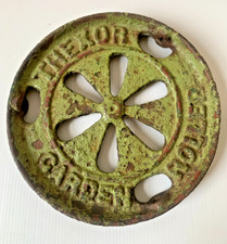 Vintage Cast Iron Garden Lawn Roller Name Plate