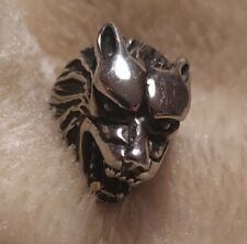 Stainless Steel Wolf Head Ring Size N And A Half /7.