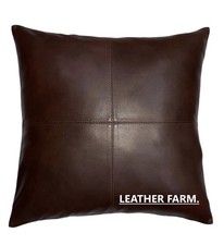 Genuine Leather Pillow Cover