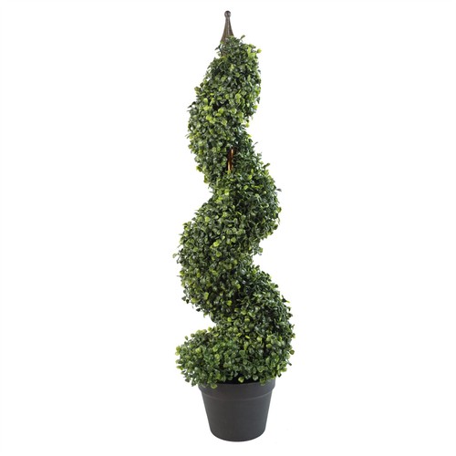 90cm artificial boxwood spiral - boxwood,